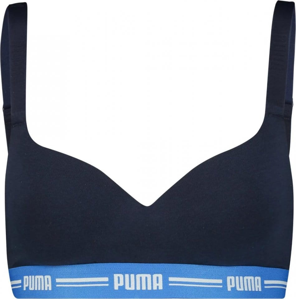 Puma Padded Top Sport-BH Damen Blau F009 Melltartó