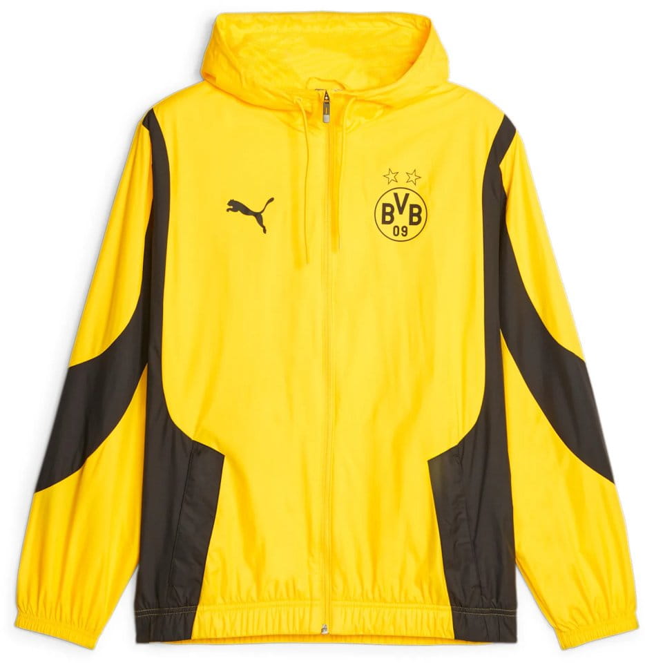 Puma BVB Prematch Woven Anthem Jacket Kapucnis kabát
