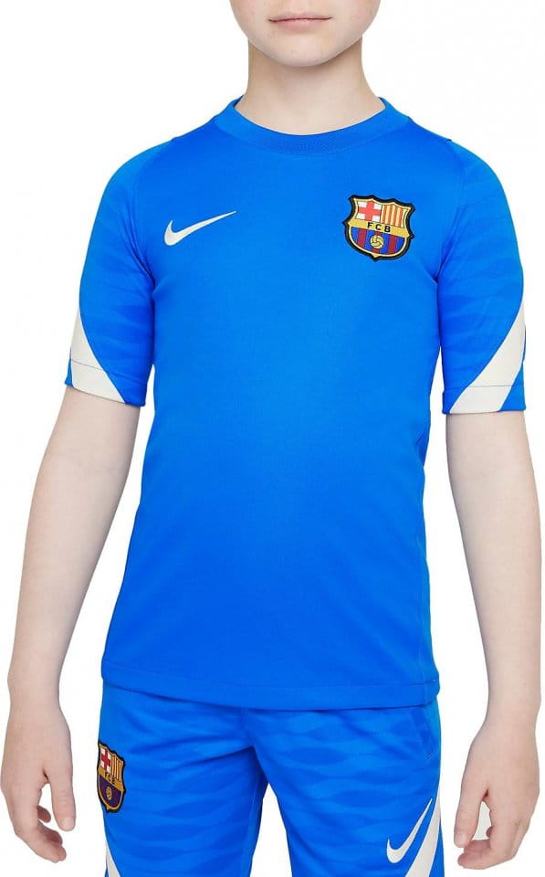 Nike FC Barcelona Strike Big Kids Dri-FIT Short-Sleeve Soccer Top Rövid ujjú póló