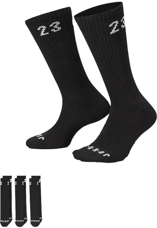 Jordan Essential Crew 3 Pack Socks Black Zoknik
