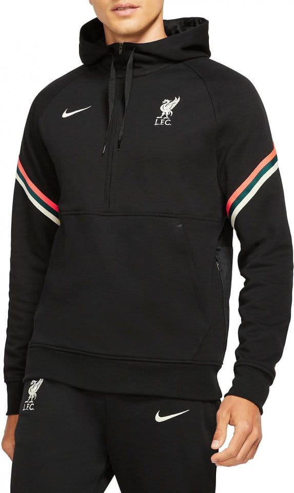 Nike Liverpool FC Men s Dri-FIT 1/2-Zip Soccer Hoodie Kapucnis melegítő felsők