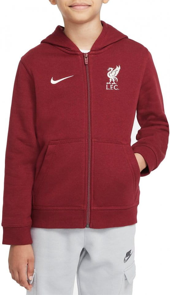 Nike Liverpool FC Big Kids Full-Zip Fleece Hoodie Kapucnis melegítő felsők
